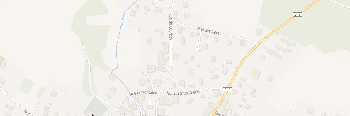 Plan du 14 Rue de Courbey à Chambornay-lès-Pin