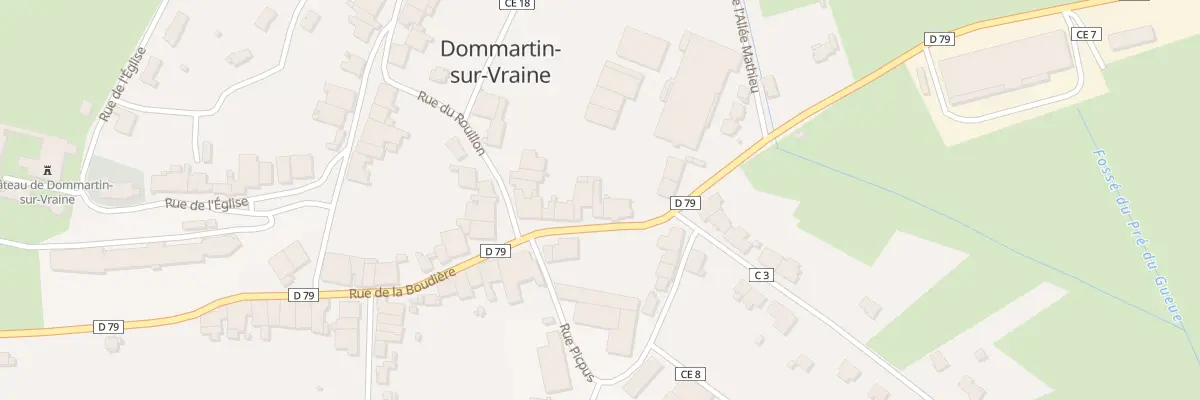 Plan du 673 Rue De La Boudiere à Dommartin-sur-Vraine