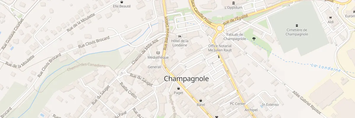 Plan du 27 Rue Casimir Blondeau à Champagnole