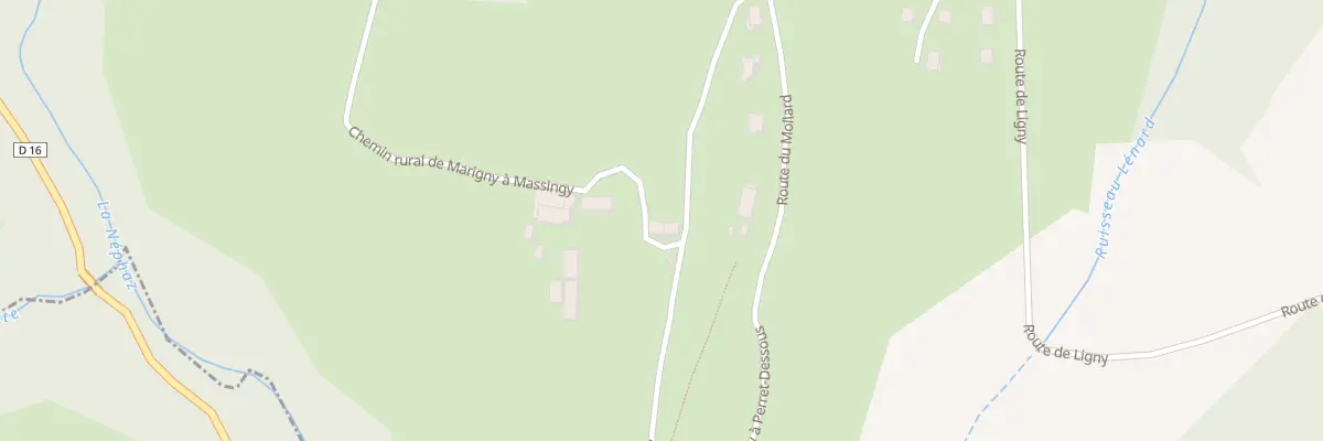 Plan du 230 Rte du Péroux à Massingy