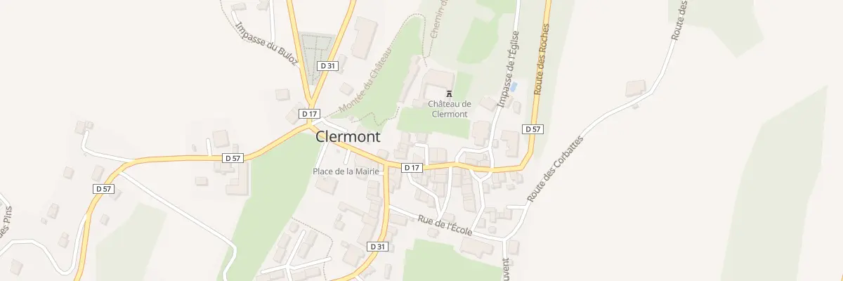 Plan du 25 Rue du Vieux Garage à Clermont
