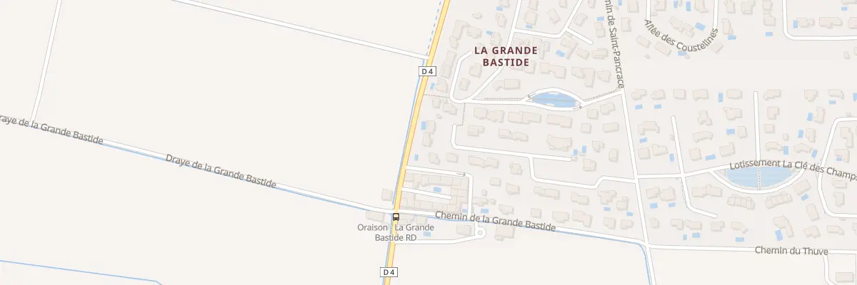 Plan du 12 Rue Paul Arène à Oraison