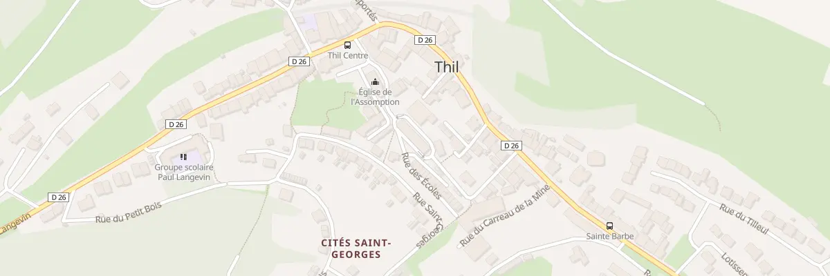 Plan du 1 Rue des Ecoles à Thil