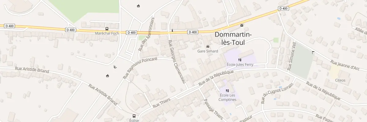 Plan du 15 Rue Georges Clémenceau à Dommartin-lès-Toul