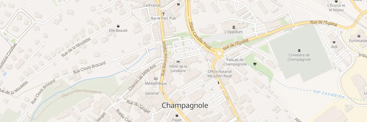 Plan du 29 Rue General Leclerc à Champagnole