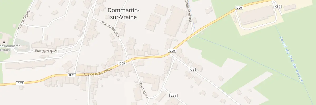 Plan du 689 Rue De La Boudiere à Dommartin-sur-Vraine