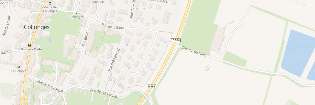 Plan du 182 Rue de Pre Fleuri à Collonges