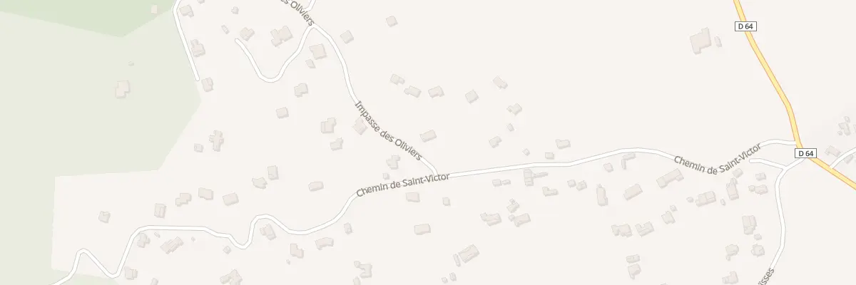 Plan du 466 Che Saint Victor à Mazaugues