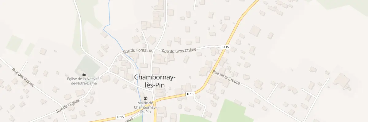 Plan du 5007 Rue du Gros Chene à Chambornay-lès-Pin