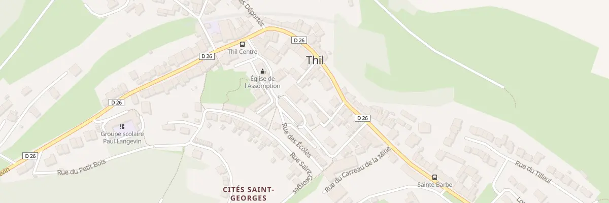 Plan du 32 Rue Paul Langevin à Thil