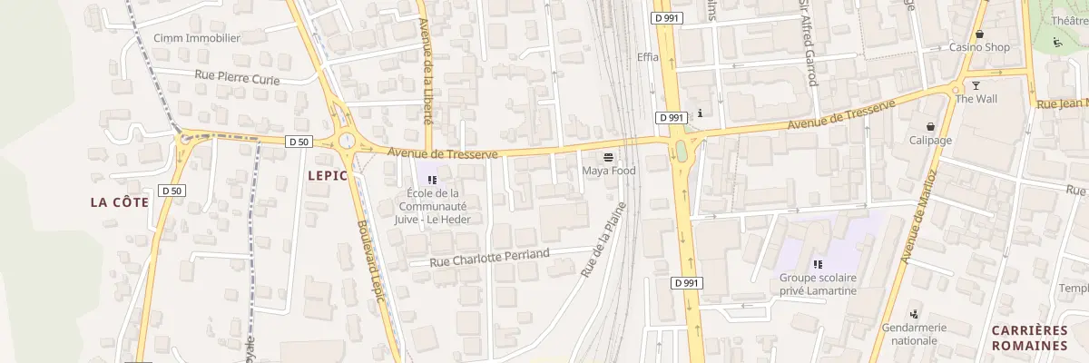 Plan du 43 Av de Tresserve à Aix-les-Bains