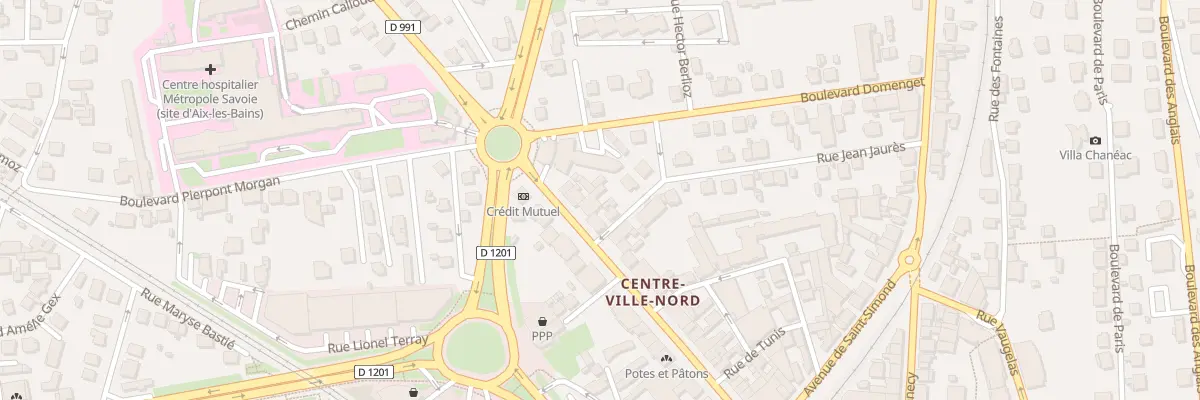 Plan du 44 Av du Grand Port à Aix-les-Bains