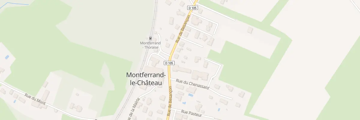 Plan du 30 Rue de Besancon à Montferrand-le-Château