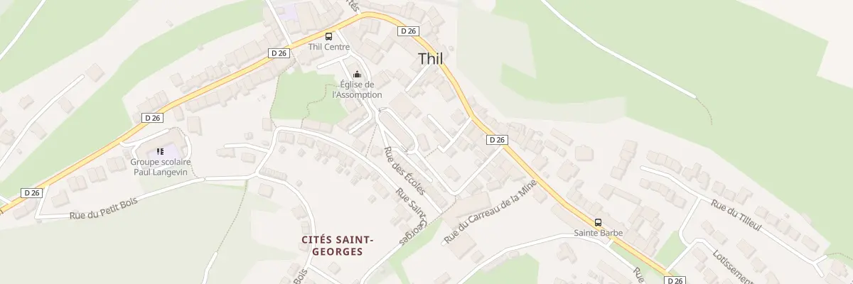 Plan du 4 Rue des Ecoles à Thil