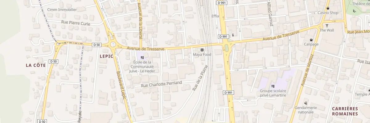Plan du 41B Av de Tresserve à Aix-les-Bains