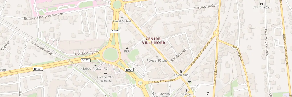 Plan du 27 Av du Grand Port à Aix-les-Bains