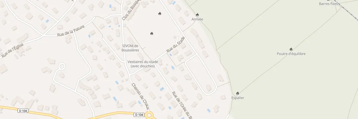 Plan du 27 Rue des Merisiers à Boussières