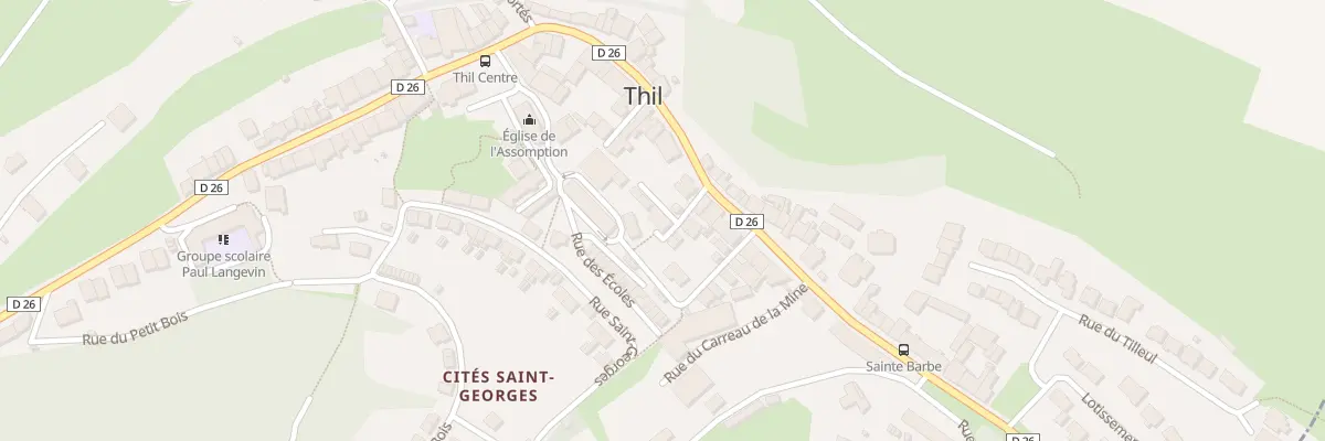 Plan du 30 Rue Paul Langevin à Thil