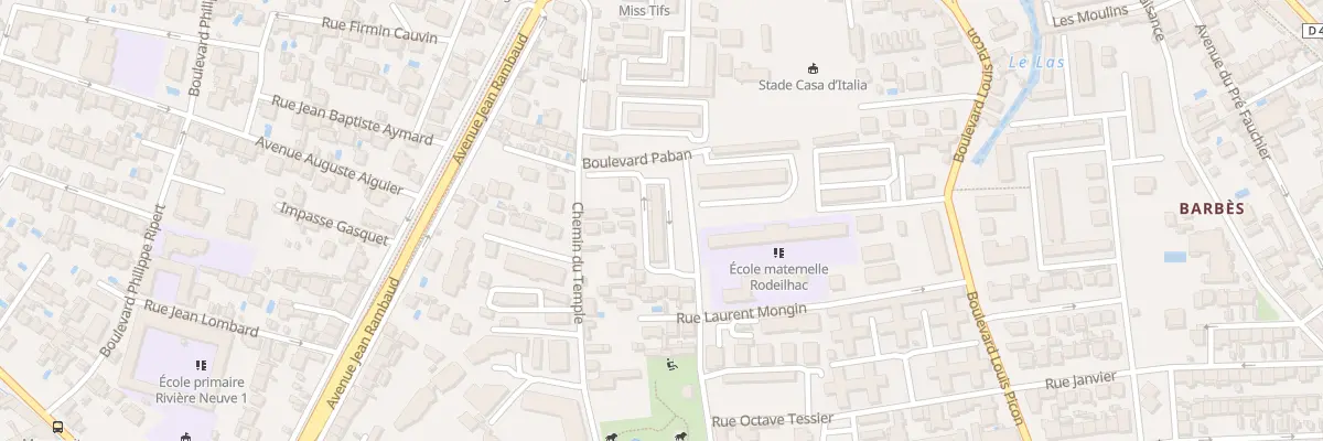 Plan du 331 Bd Paban à Toulon
