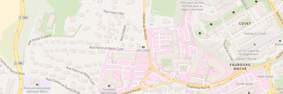 Plan du 2 Rue Pierre et Marie Curie à Chambéry