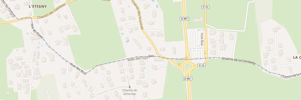 Plan du 95 Che des Fourches à Sonnaz