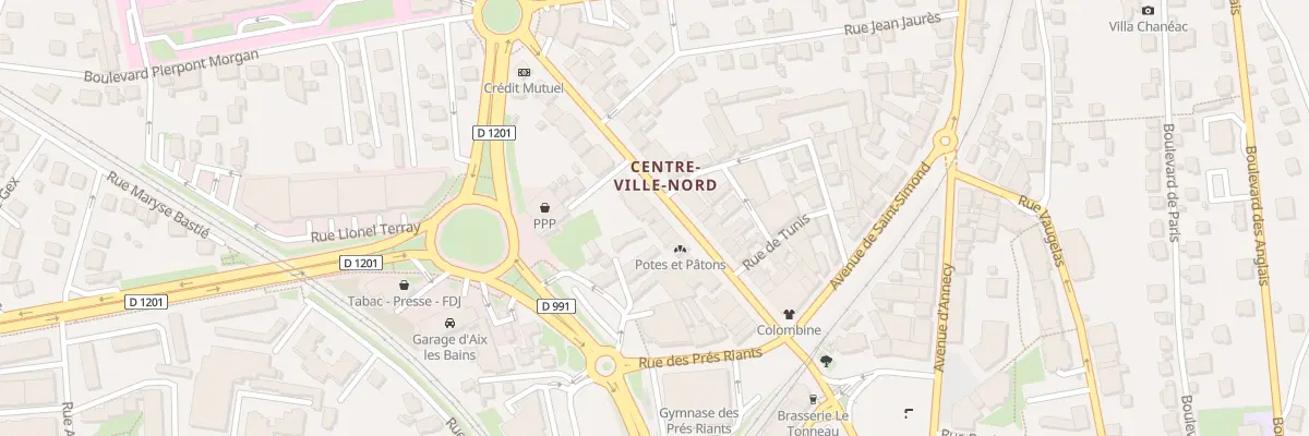 Plan du 25 Av du Grand Port à Aix-les-Bains