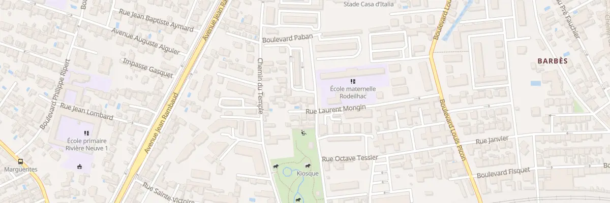 Plan du 255D Bd Paban à Toulon