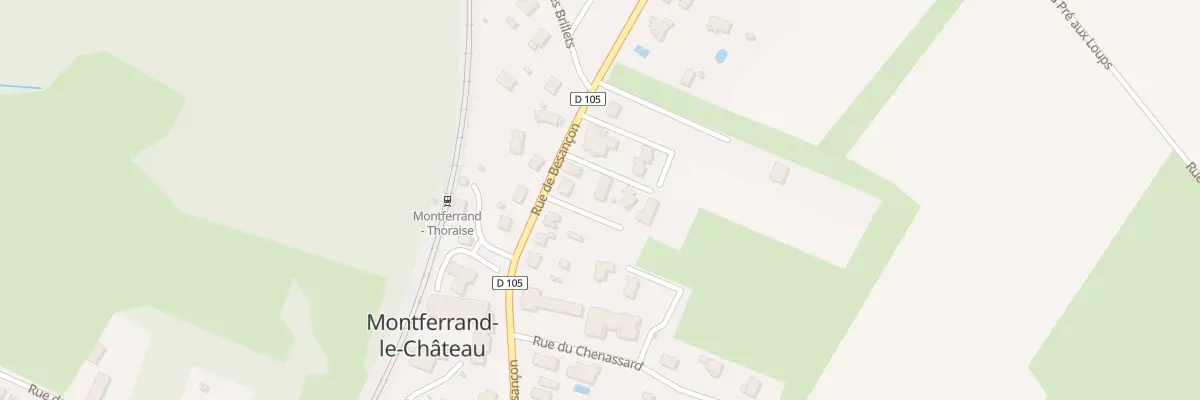 Plan du 36C Rue de Besancon à Montferrand-le-Château