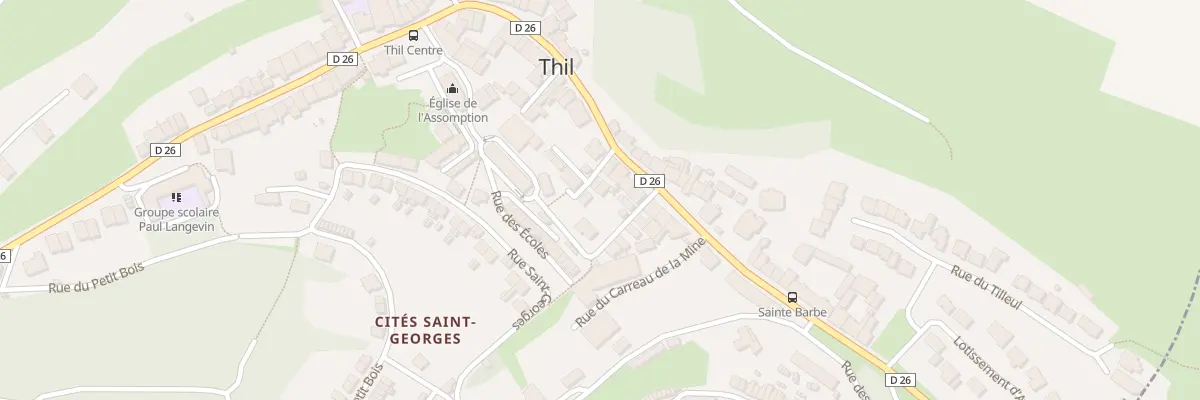 Plan du 24 Rue Paul Langevin à Thil