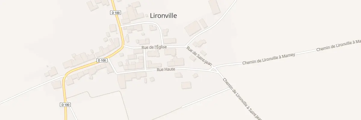 Plan du 7 Rue Haute à Lironville