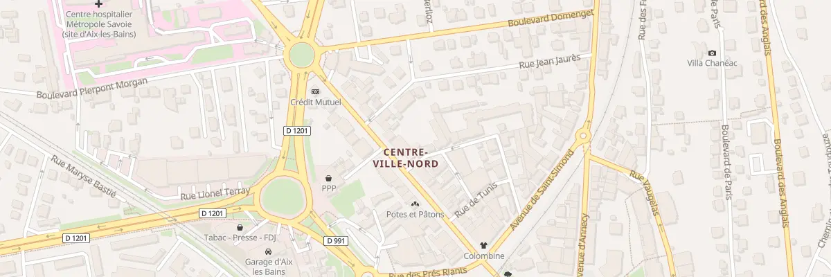 Plan du 32 Av du Grand Port à Aix-les-Bains