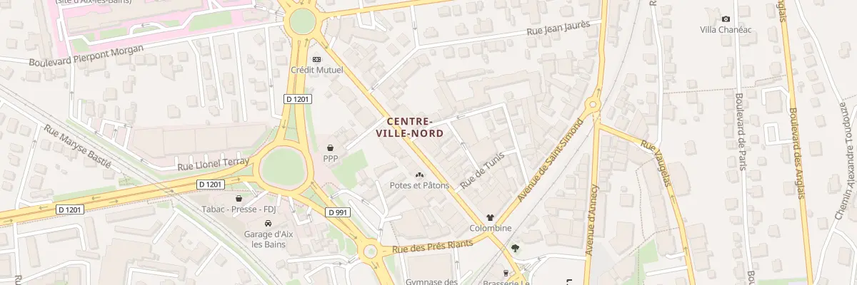 Plan du 26 Av du Grand Port à Aix-les-Bains