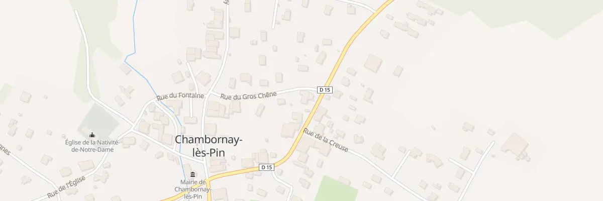 Plan du 5011 Rue du Gros Chene à Chambornay-lès-Pin