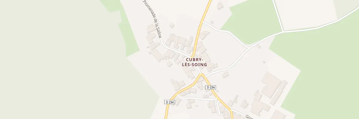 Plan du 5 Prom de la Saône à Cubry à Soing-Cubry-Charentenay