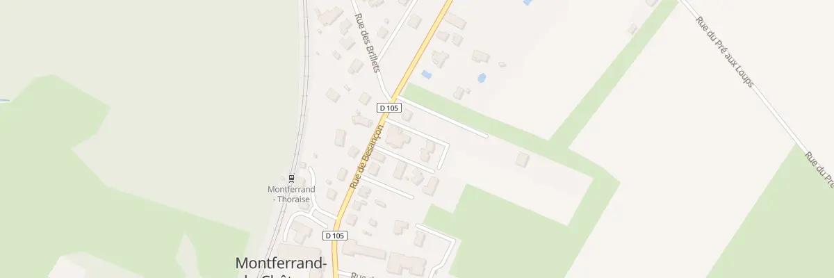 Plan du 38 Rue de Besancon à Montferrand-le-Château