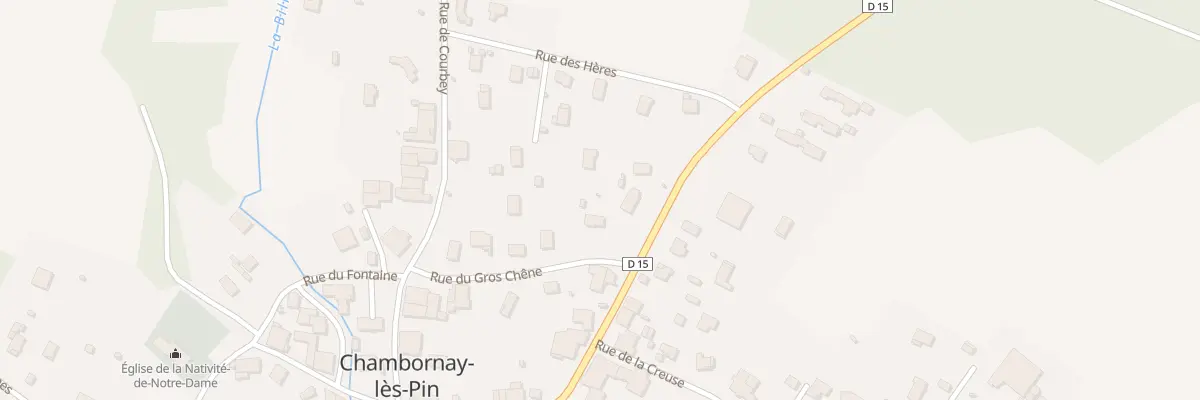 Plan du 11 Rue du Gros Chene à Chambornay-lès-Pin