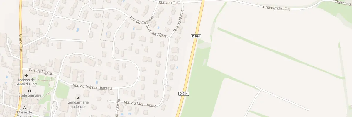 Plan du 22 Rue du Mont-blanc à Collonges