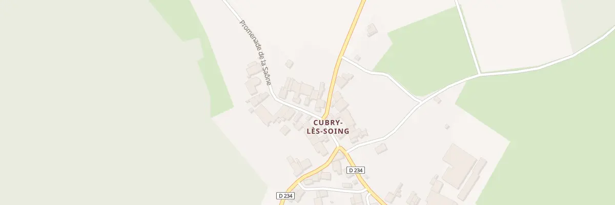 Plan du 2 Prom de la Saône à Cubry à Soing-Cubry-Charentenay