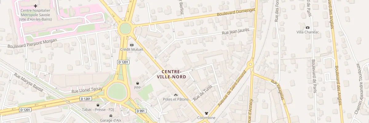 Plan du 150 Rue du Maroc à Aix-les-Bains