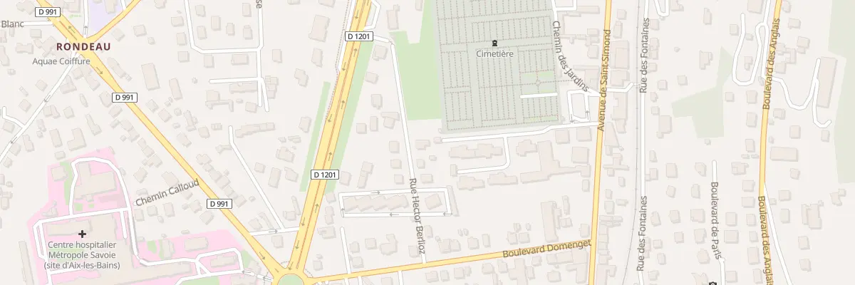 Plan du 12 Rue Hector Berlioz à Aix-les-Bains
