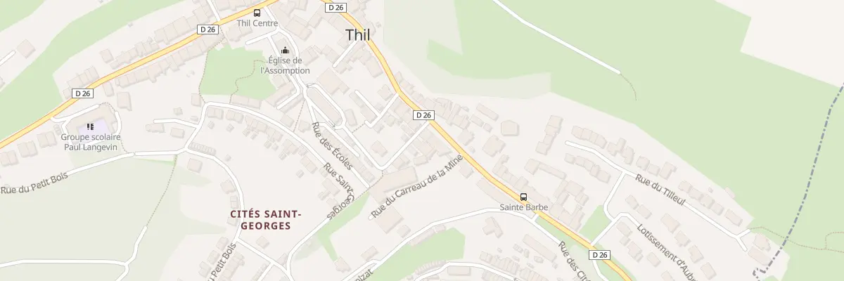 Plan du 8 Rue Paul Langevin à Thil