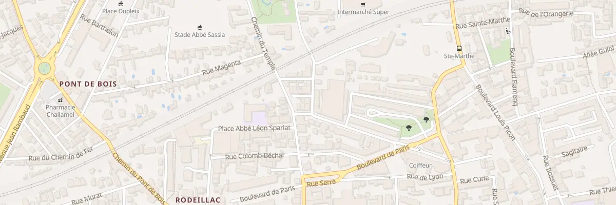 Plan du 7 Rue Elisee Reclus à Toulon