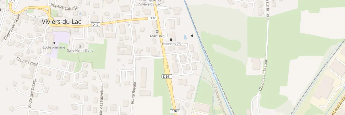 Plan du 105 Rte de Chambéry à Viviers-du-Lac