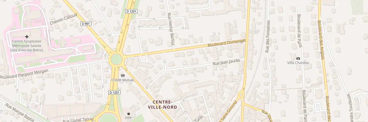Plan du 18 Rue Jean Jaurès à Aix-les-Bains