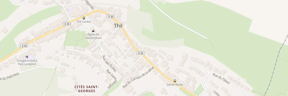 Plan du 37 Rue Paul Langevin à Thil