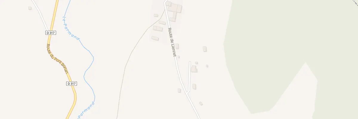 Plan du 1606 Rte de Liennet à Moye