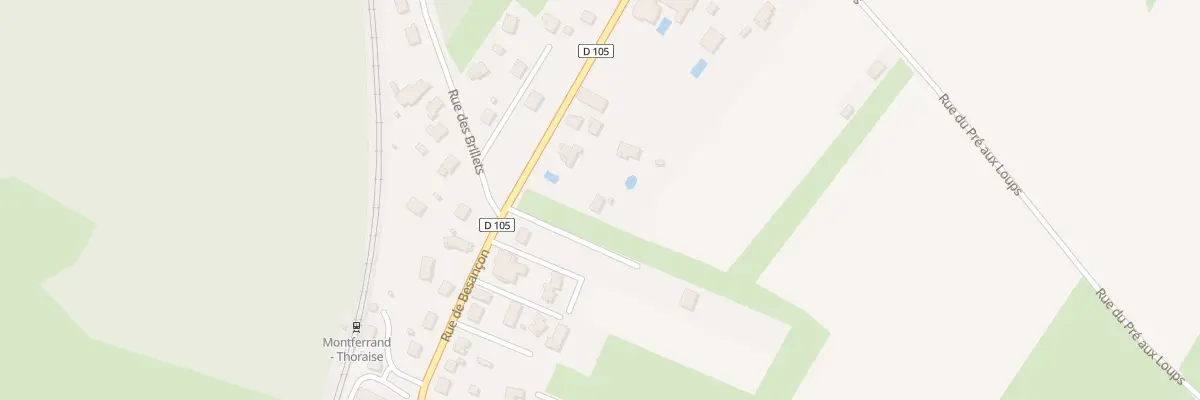 Plan du 46 Rue de Besancon à Montferrand-le-Château