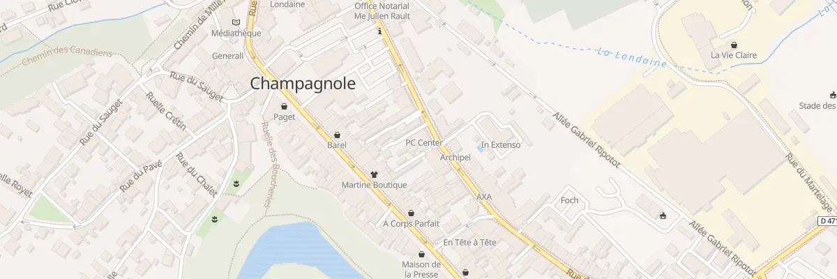 Plan du 17 Rue General Leclerc à Champagnole