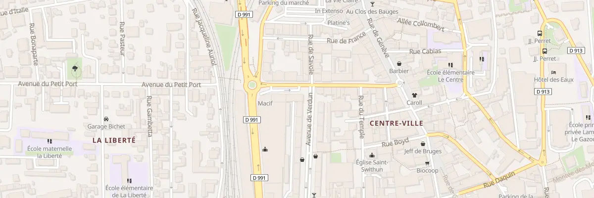 Plan du 25 Av du Petit Port à Aix-les-Bains