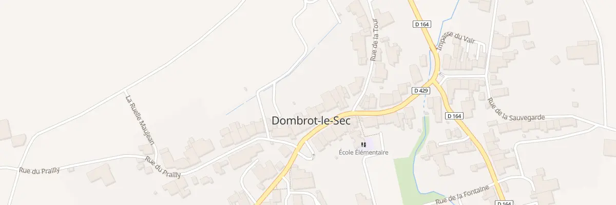 Plan du 200 Rue du Centre à Dombrot-le-Sec